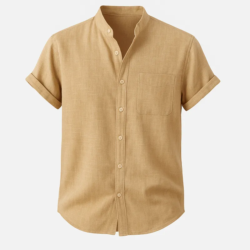 Domoir | Short Sleeve Linen Shirt
