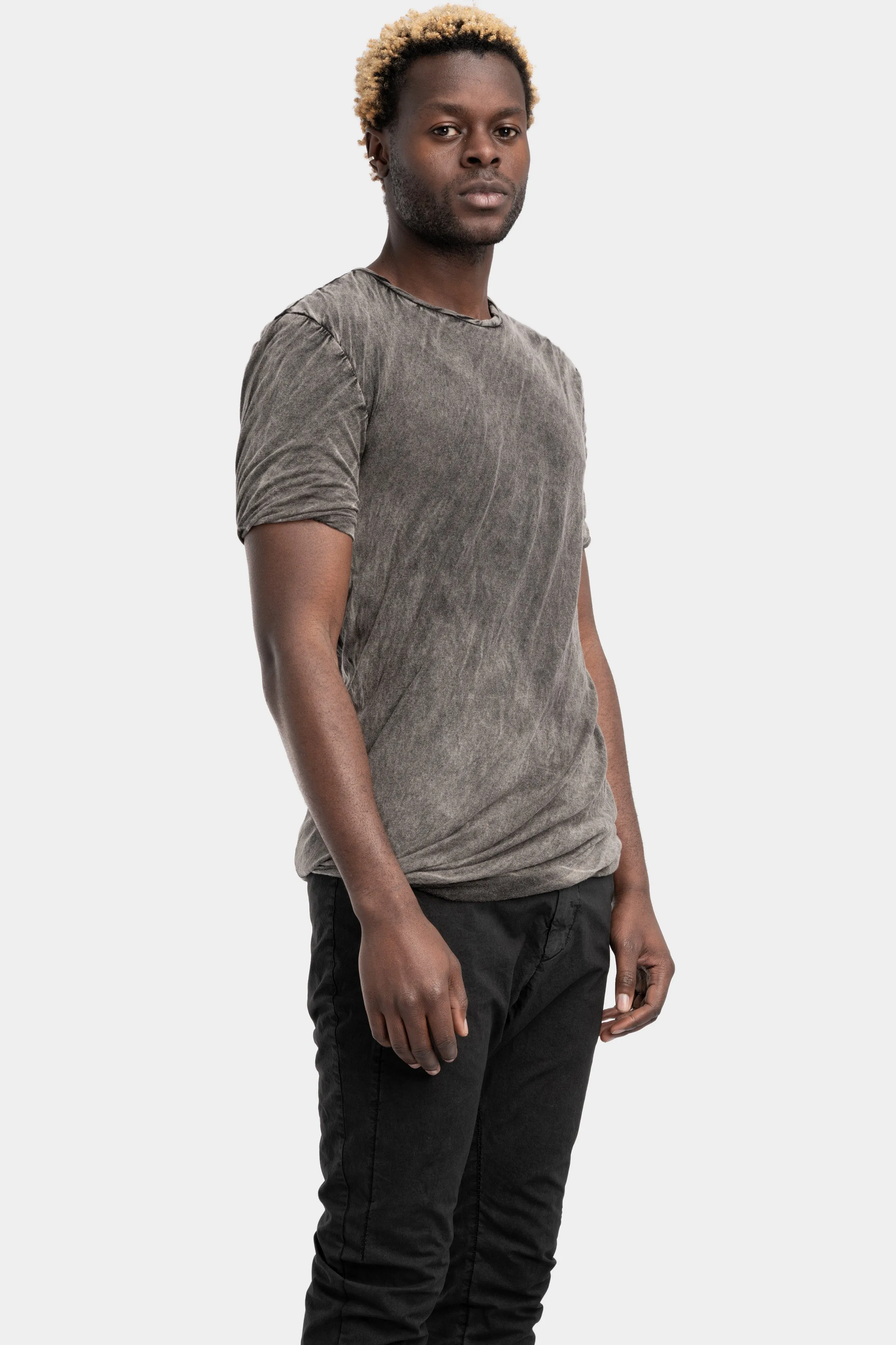 Double layered cotton T-Shirt, Dark wash
