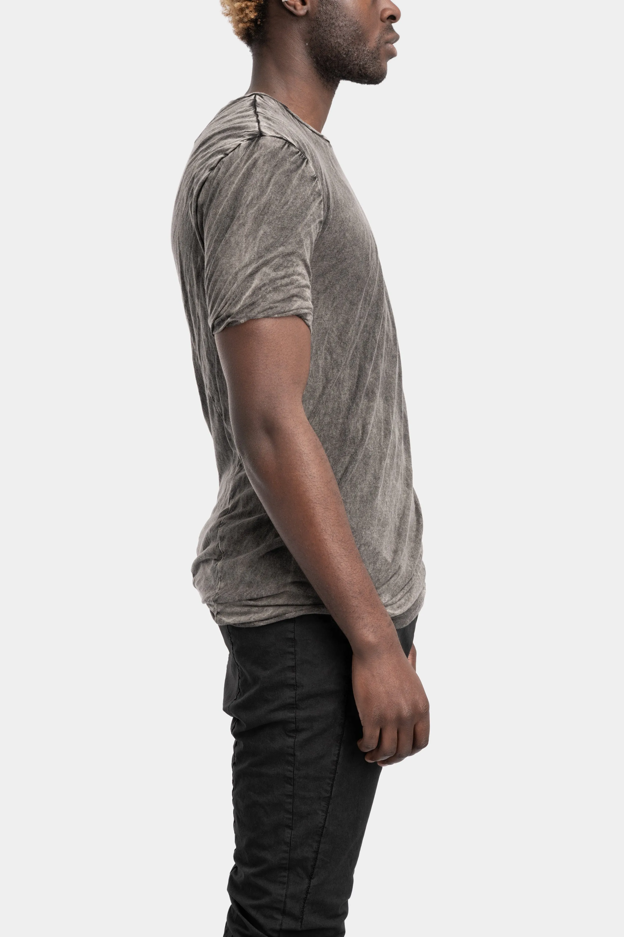 Double layered cotton T-Shirt, Dark wash