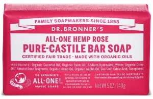 Dr. Bronner's All-One Pure-Castile Bar Soap - Hemp Rose