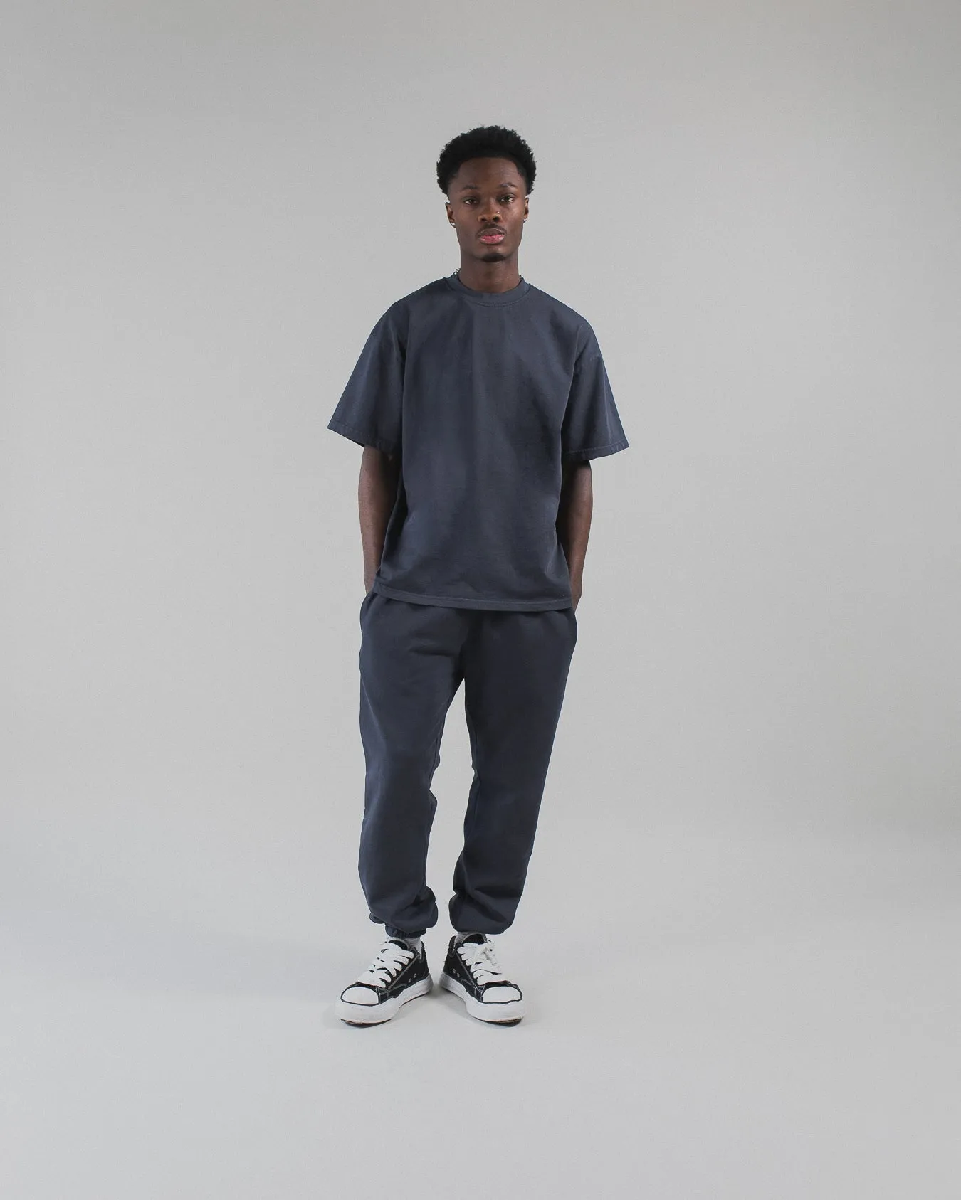 Drop Shoulder T-Shirt - Vintage Navy