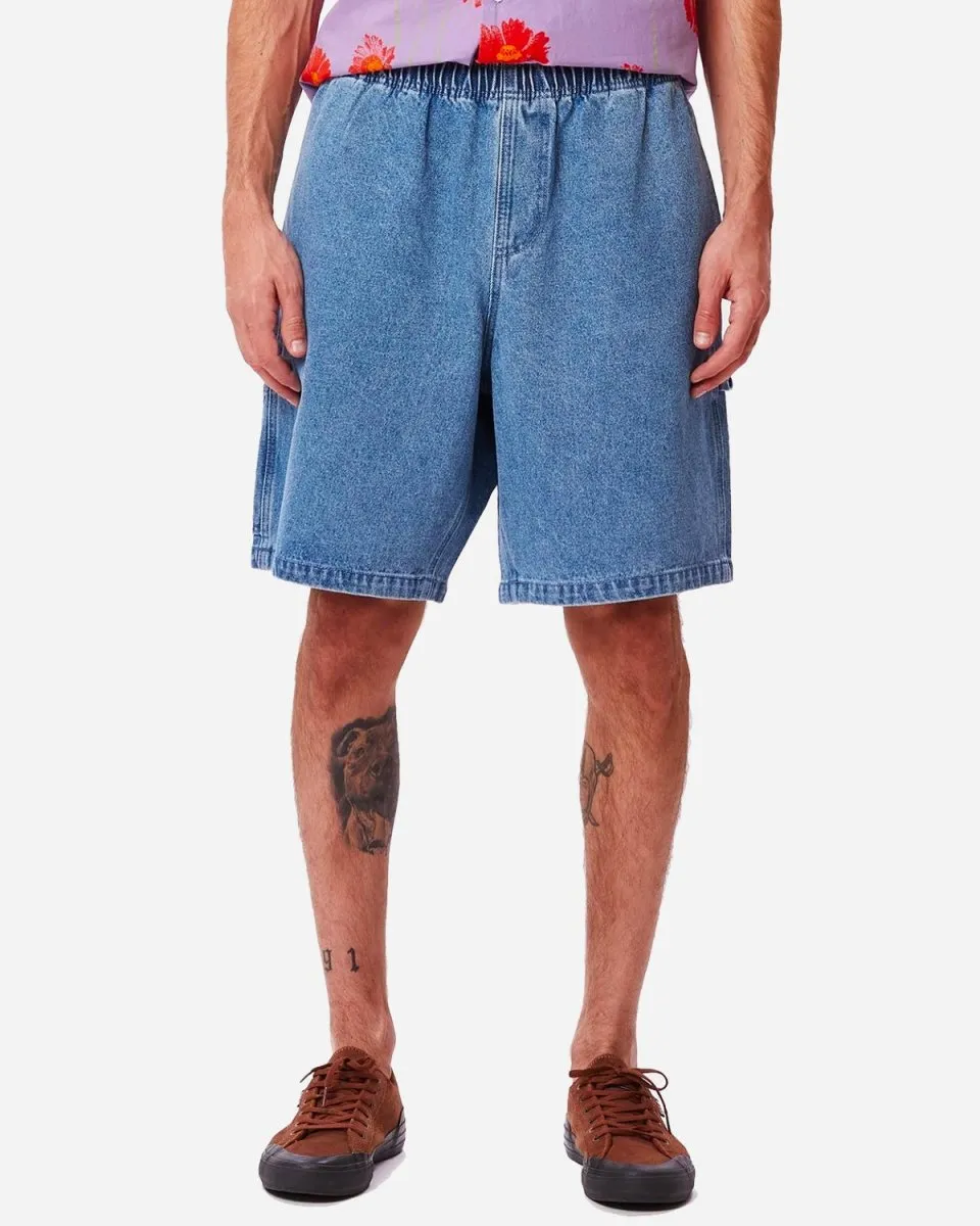 Easy Denim Carpenter Shorts - Light Indigo