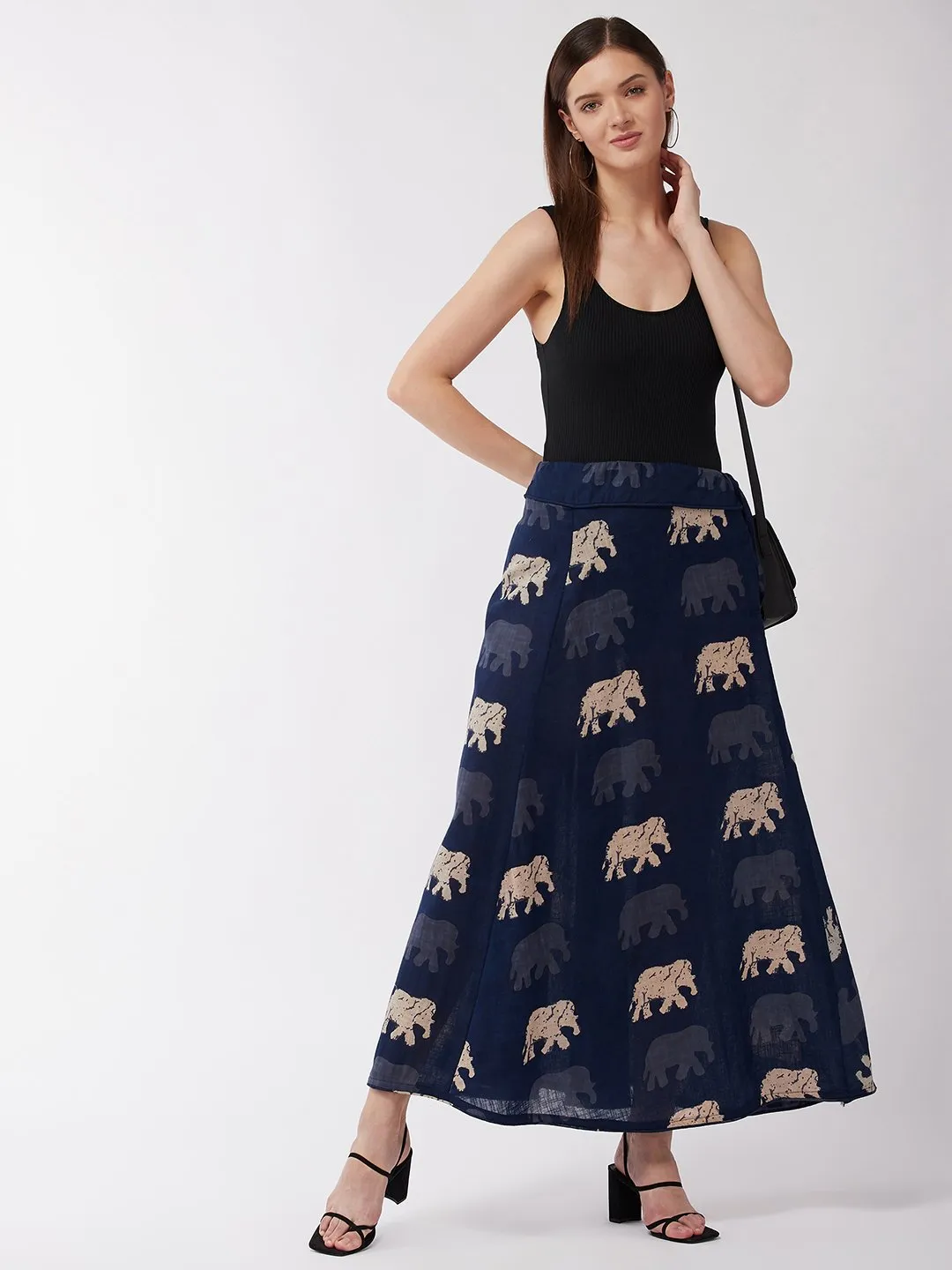 Elephant Blue Skirt