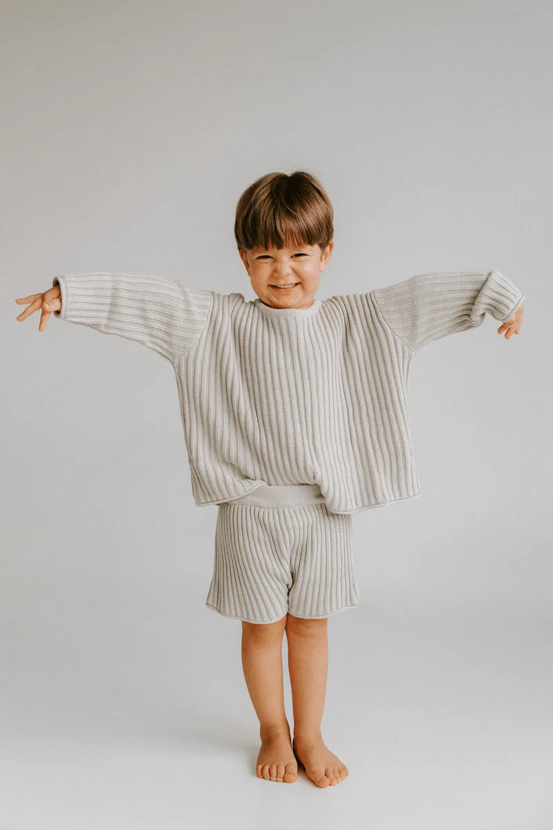 Essential Knit Shorts - Powder Blue