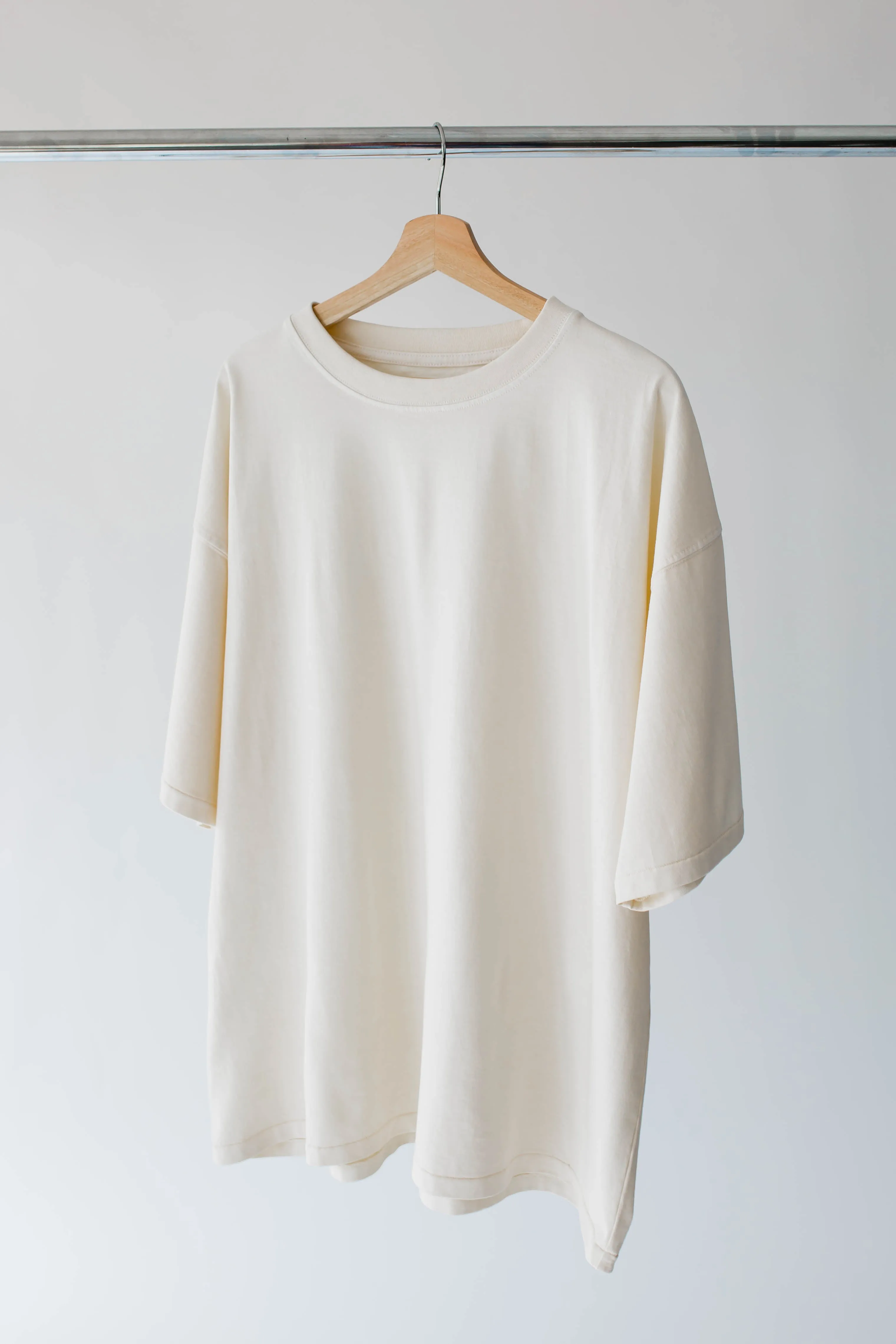 Everyday Boxy Tee (Oat Milk)