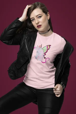 Fairy Rat Unisex Jersey Short Sleeve Tee - Designed by Sadie Rothenberg (Pink)