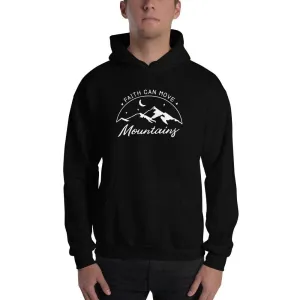 Faith Can Move Mountains Christian Pullover Hoodie Sweatshirt