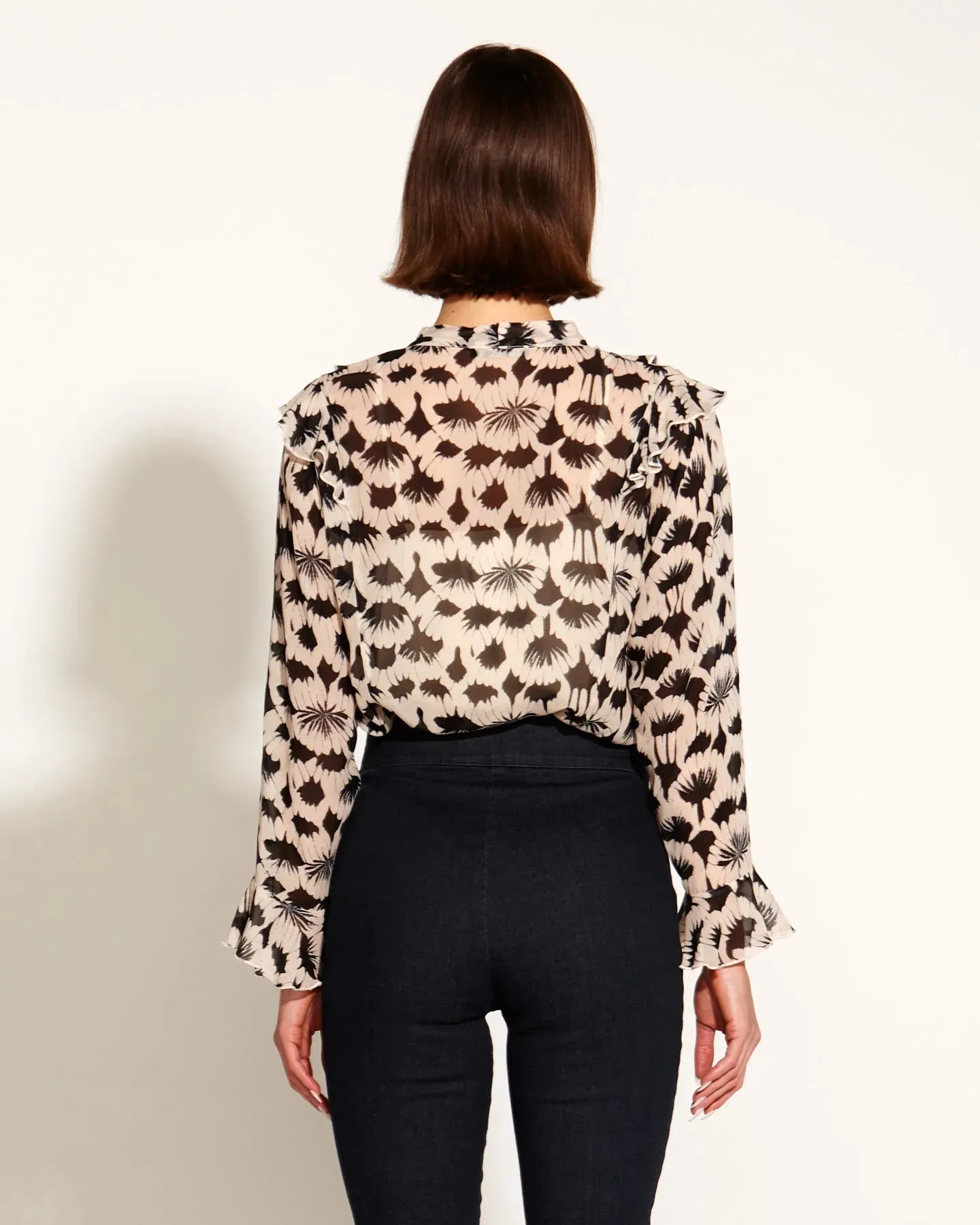 Fancy Like Frill Long Sleeve Blouse