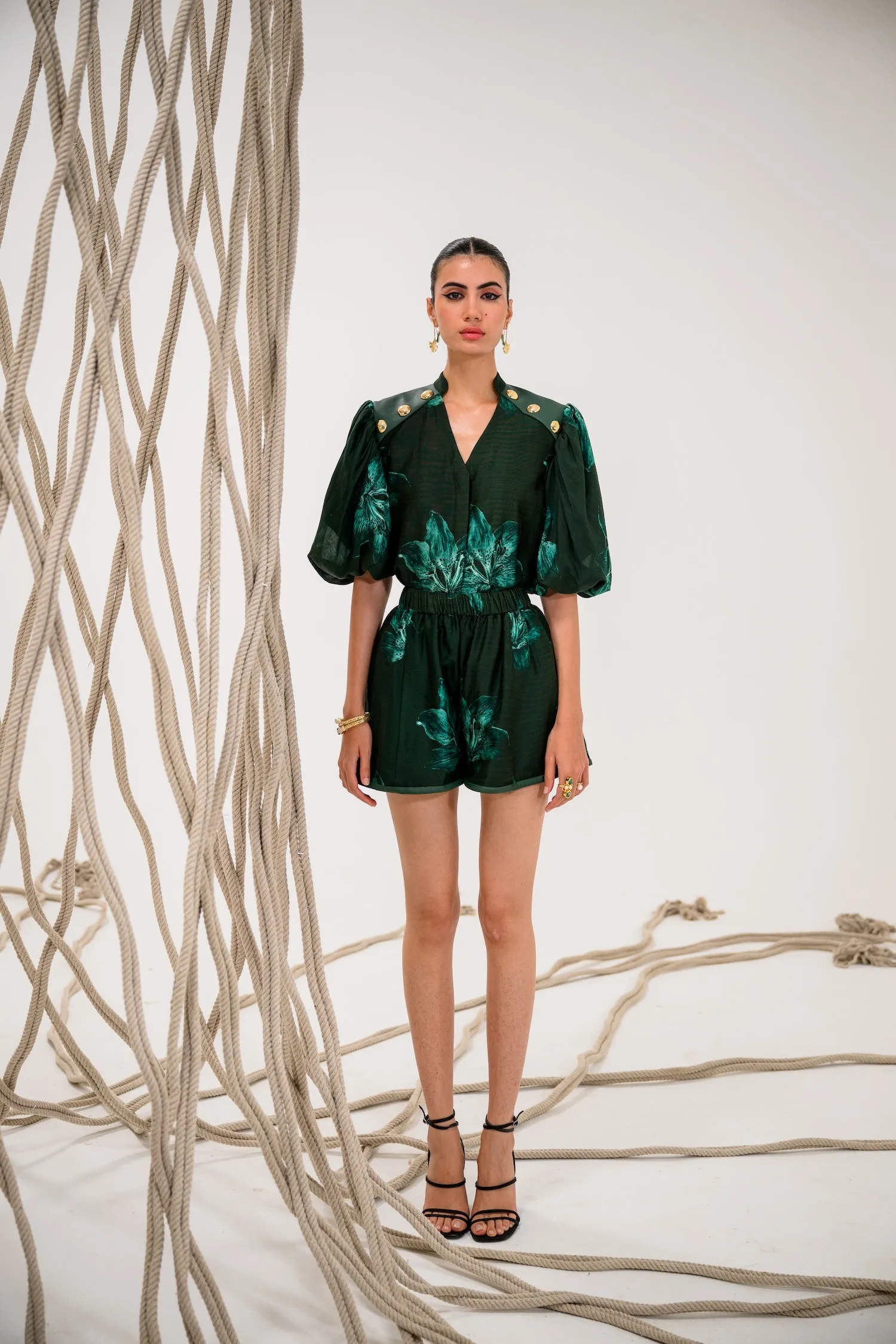 FERN-FRENZY SHORT SET