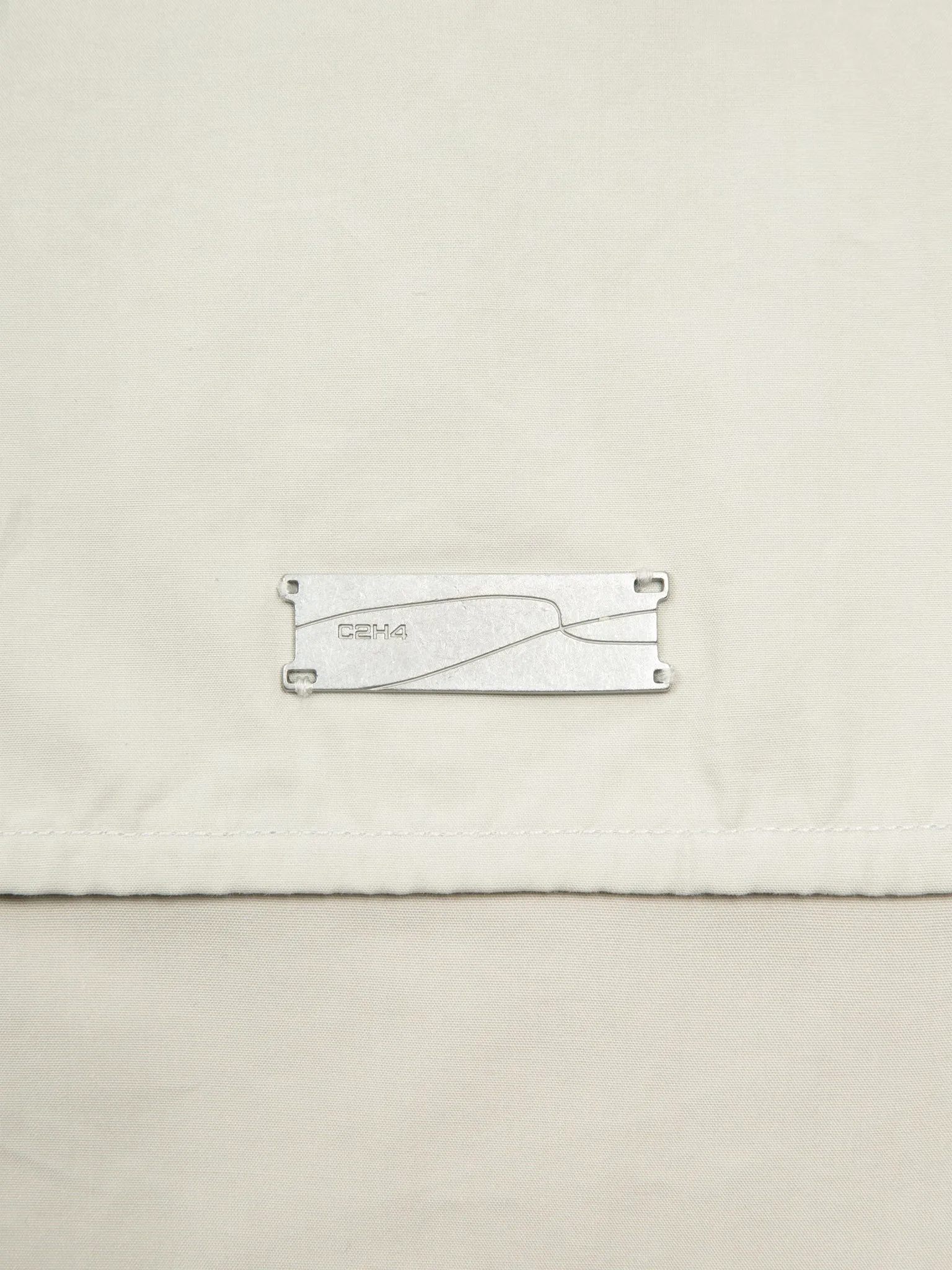 FIBER GREY INTERVEIN LAYERED SHORT-SLEEVE SHIRT