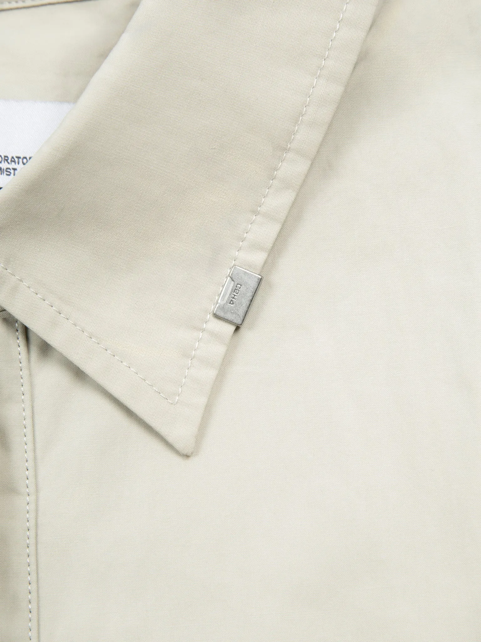 FIBER GREY INTERVEIN LAYERED SHORT-SLEEVE SHIRT