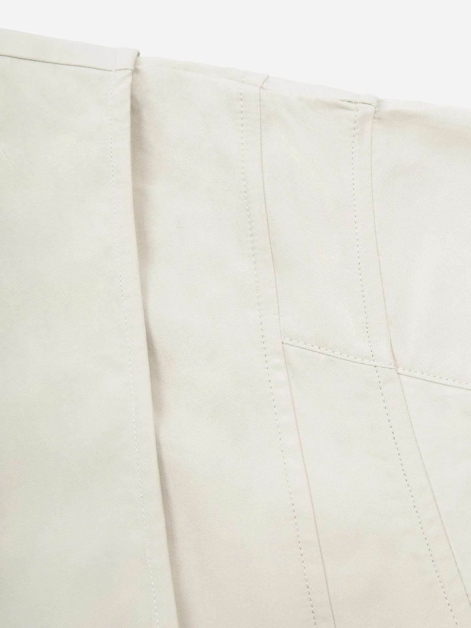 FIBER GREY INTERVEIN LAYERED SHORT-SLEEVE SHIRT