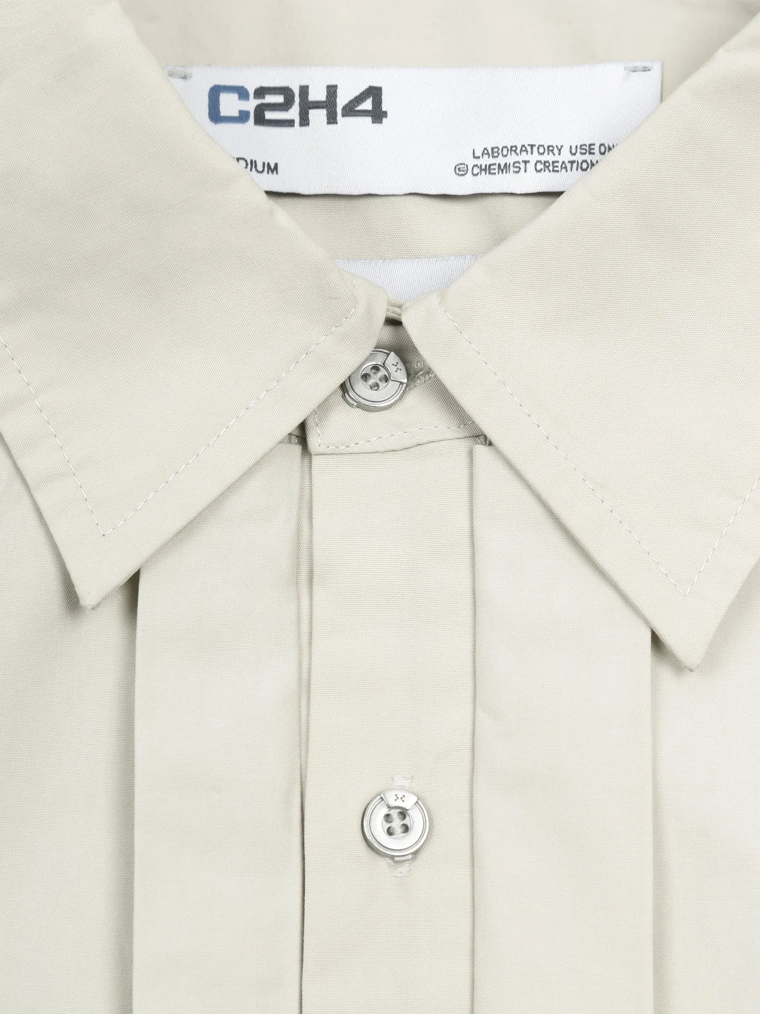 FIBER GREY INTERVEIN LAYERED SHORT-SLEEVE SHIRT