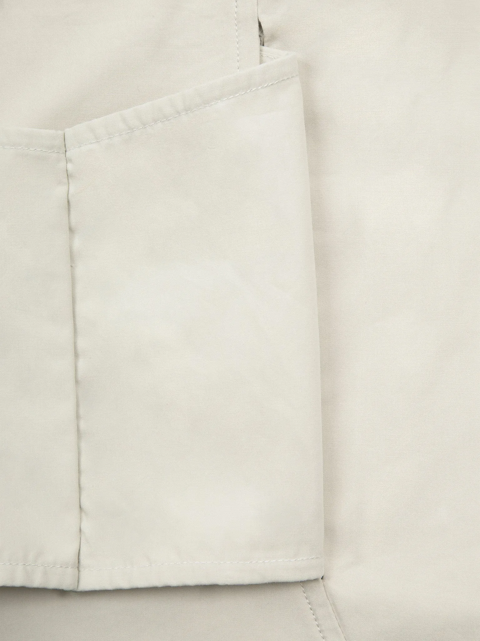 FIBER GREY INTERVEIN LAYERED SHORT-SLEEVE SHIRT