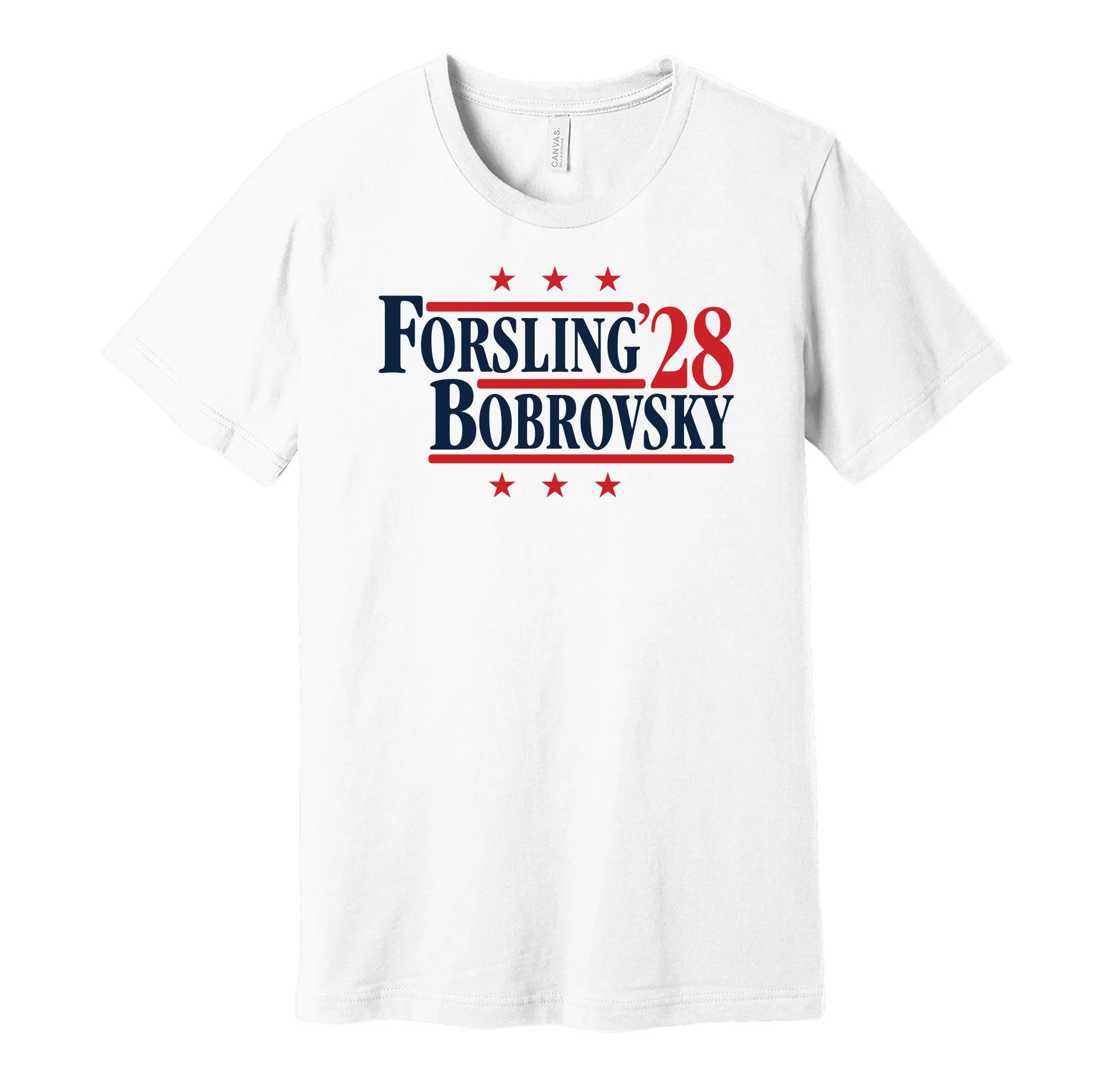 Forsling & Bobrovsky '28 - Florida Political Campaign Parody T-Shirt - Hyper Than Hype Shirts