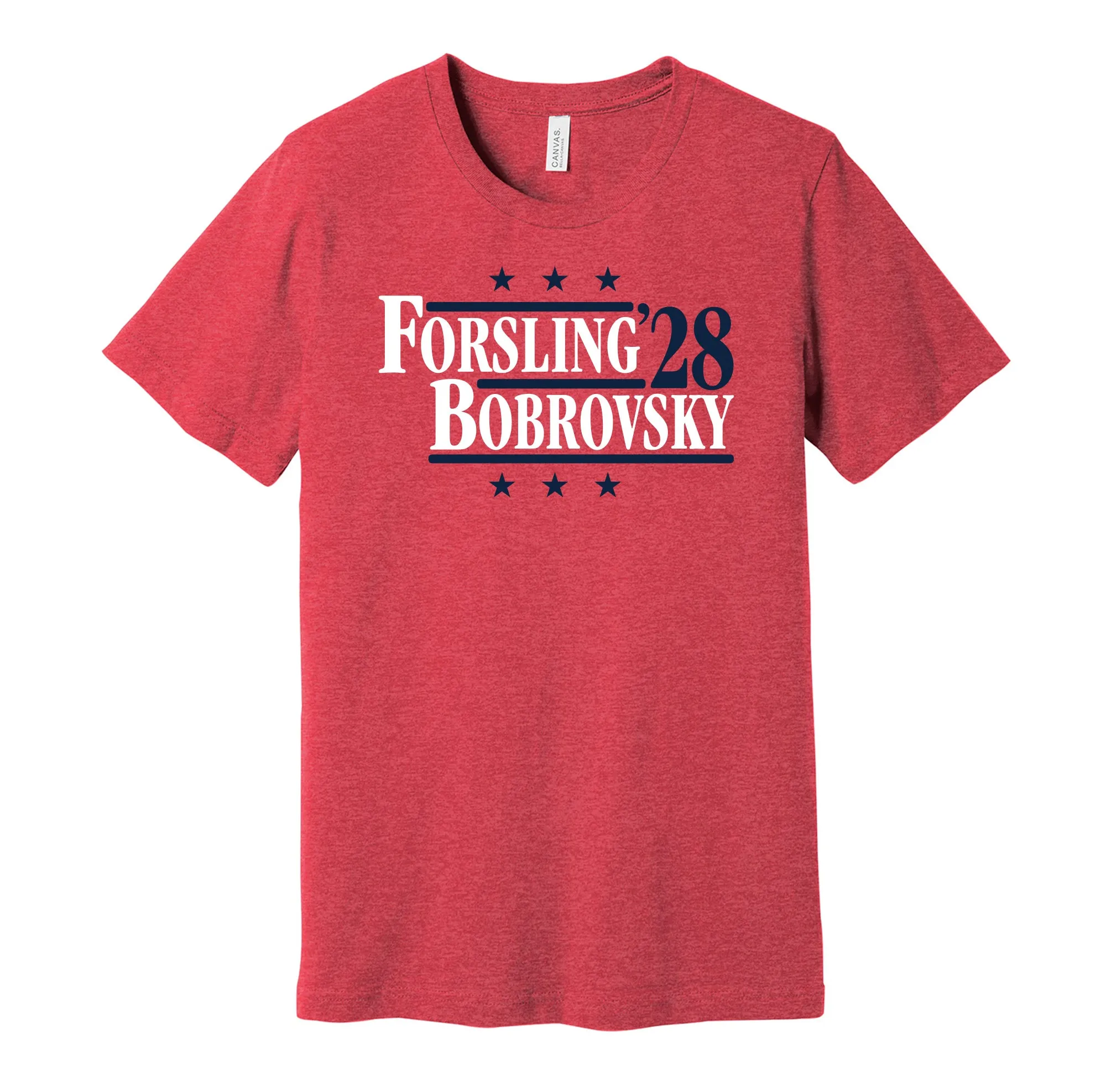 Forsling & Bobrovsky '28 - Florida Political Campaign Parody T-Shirt - Hyper Than Hype Shirts