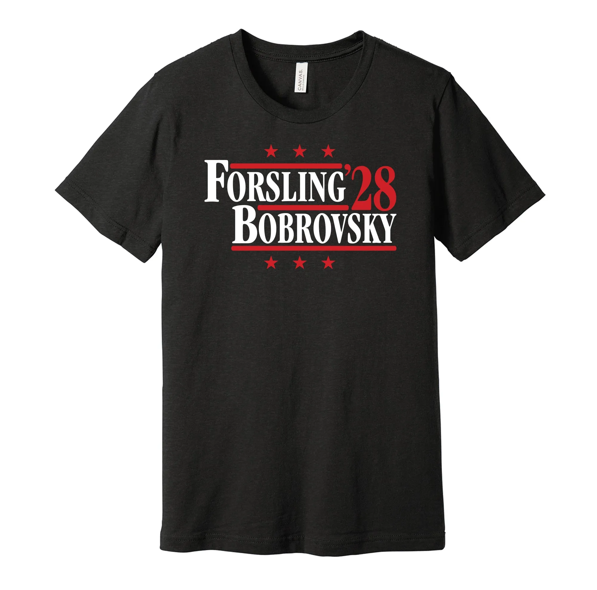 Forsling & Bobrovsky '28 - Florida Political Campaign Parody T-Shirt - Hyper Than Hype Shirts
