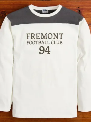 Fremont Football Tee in Off White