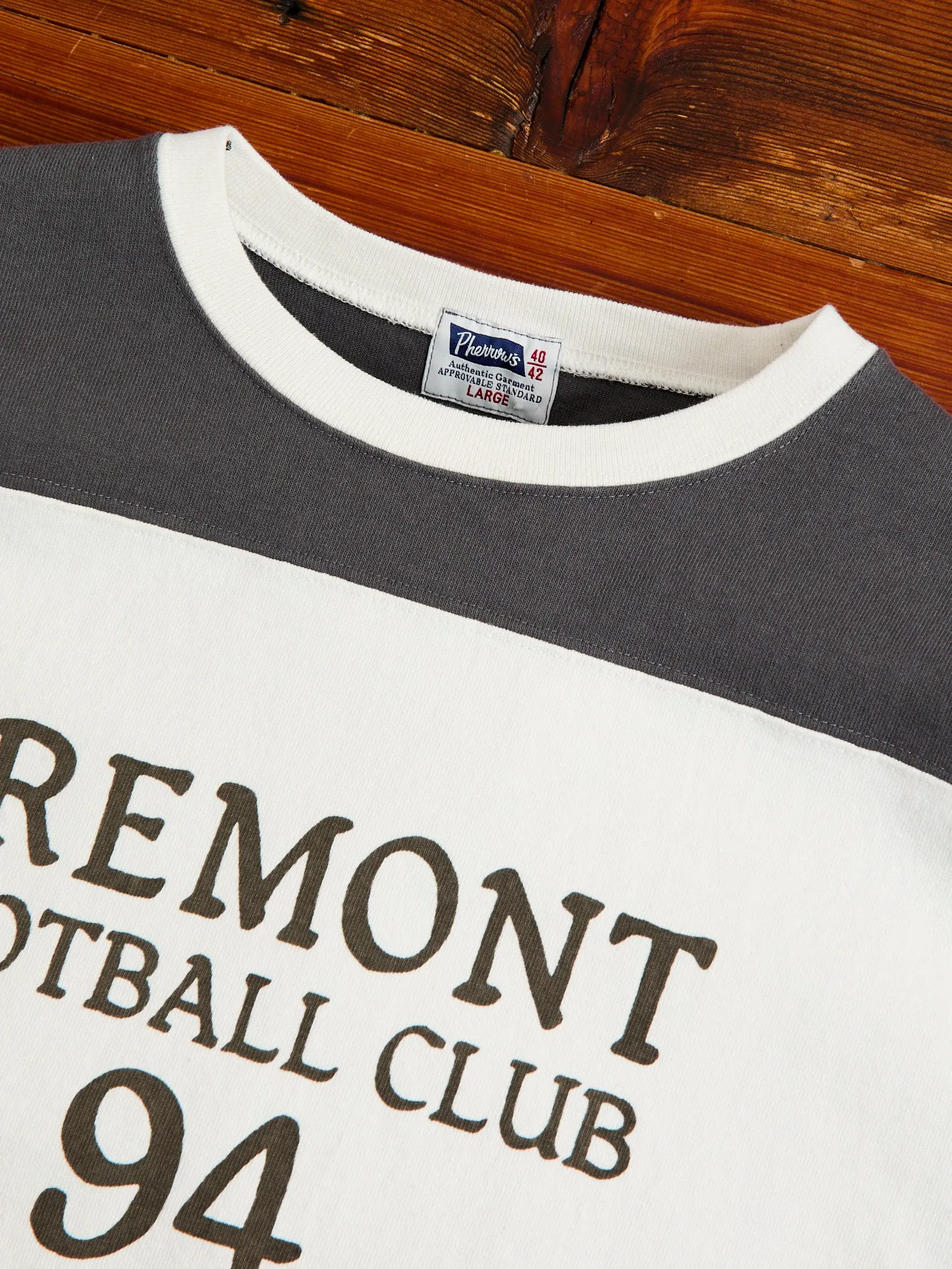Fremont Football Tee in Off White