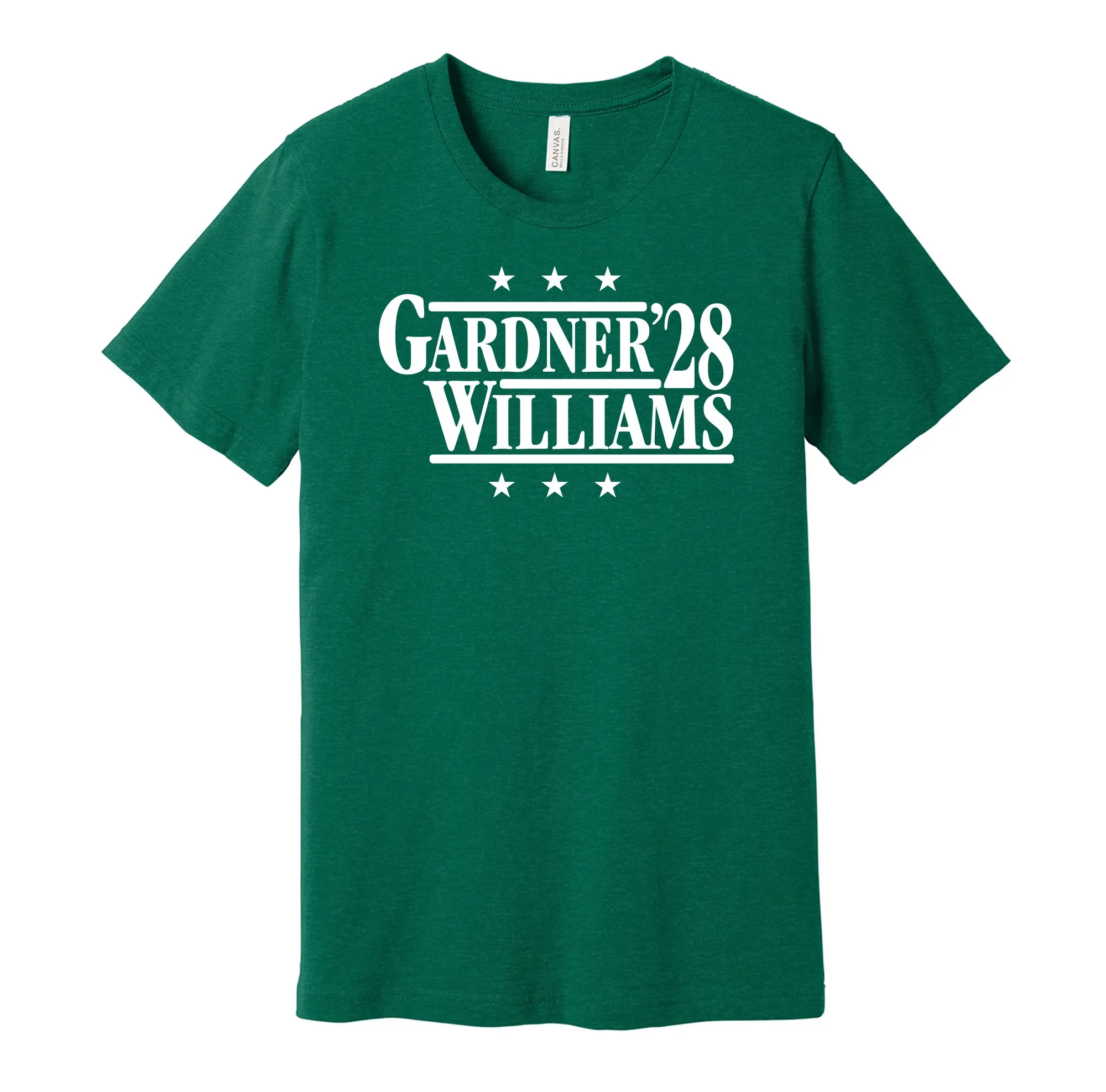 Gardner & Williams '28 - New York Football Legends Political Campaign Parody T-Shirt - Hyper Than Hype Shirts
