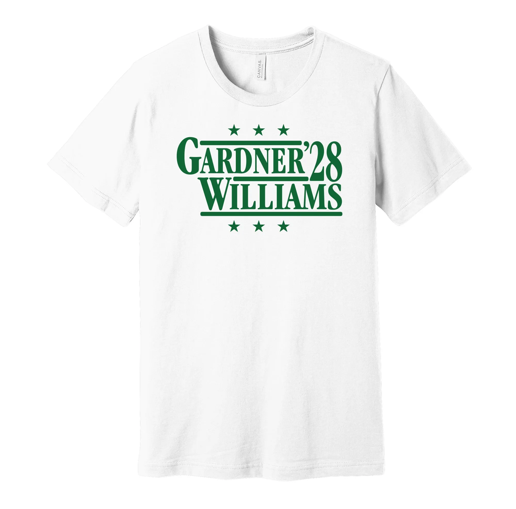 Gardner & Williams '28 - New York Football Legends Political Campaign Parody T-Shirt - Hyper Than Hype Shirts