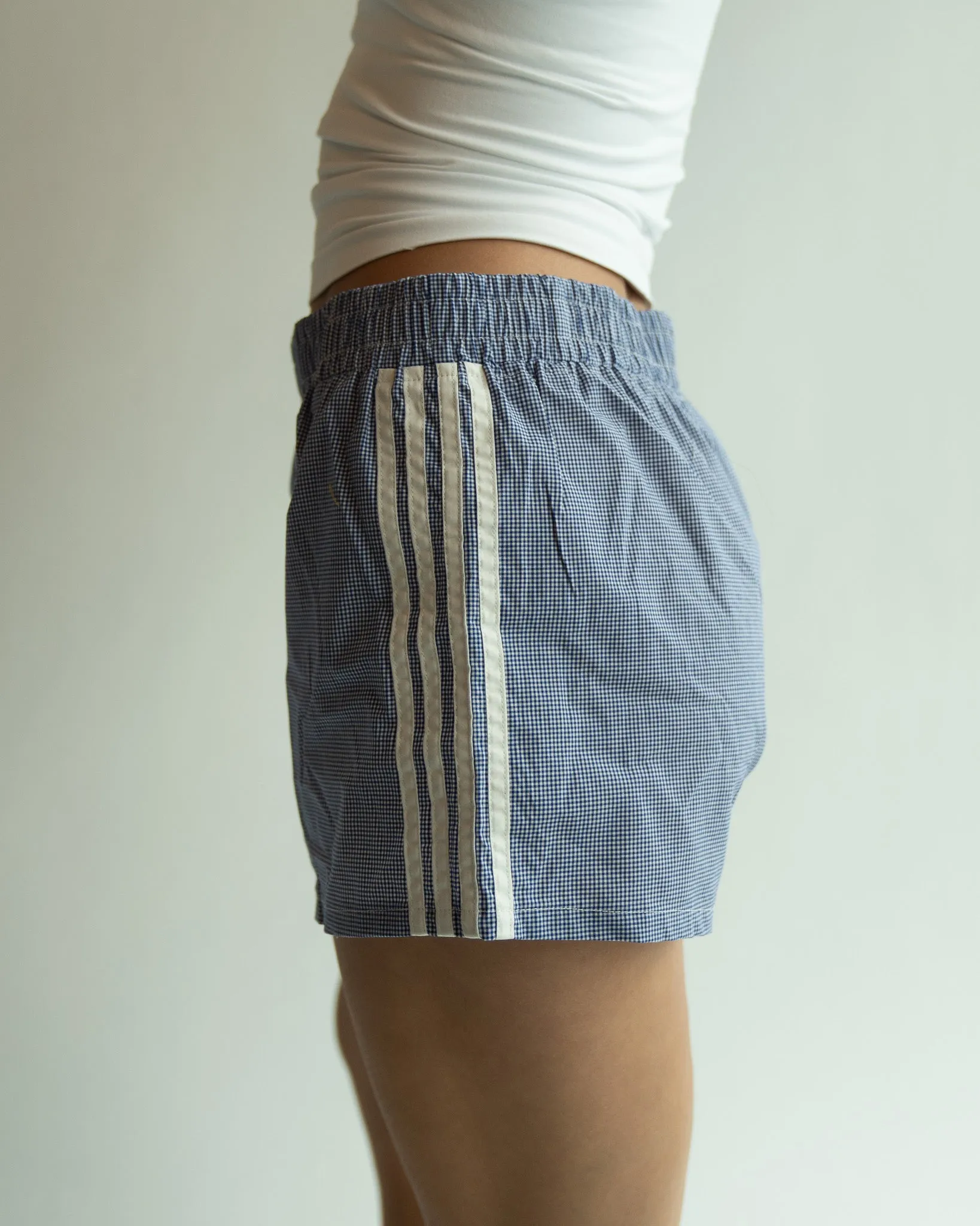 Gingham Track Shorts