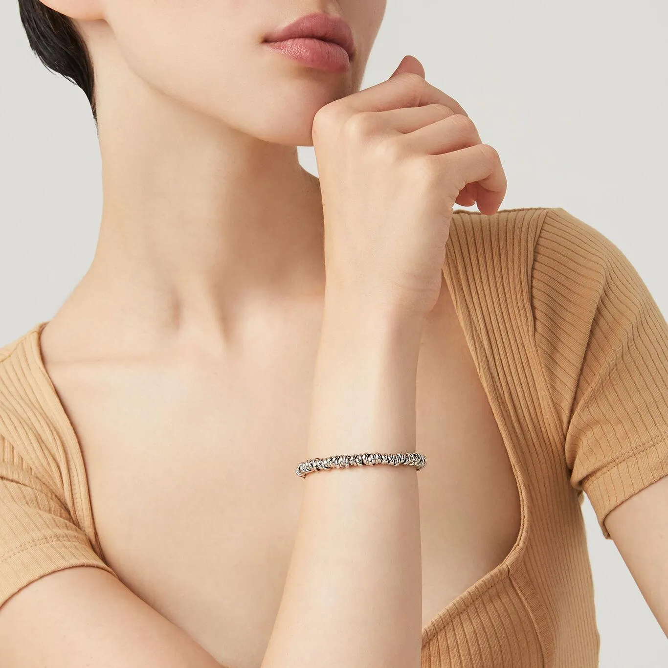 Giovanni raspini bracelet big silver knot 925 11595l