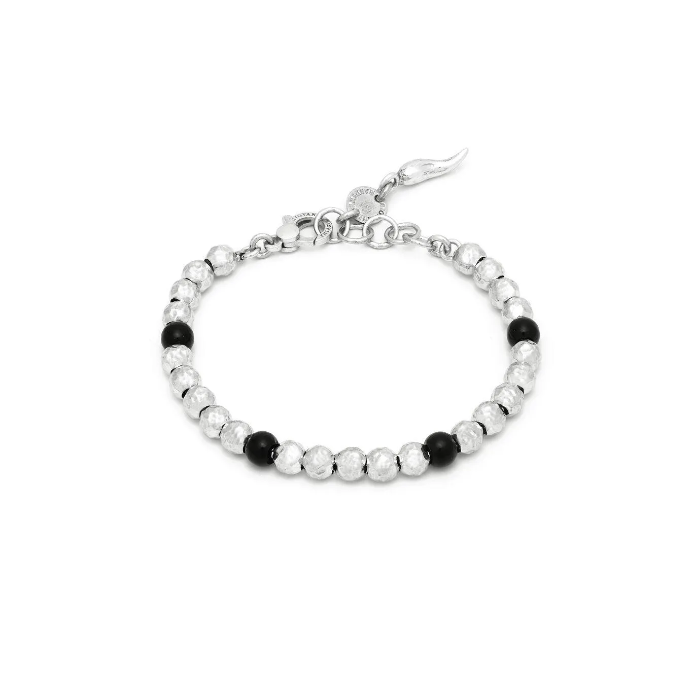 Giovanni Raspini Optical silver bracelet 925 onyx 11692