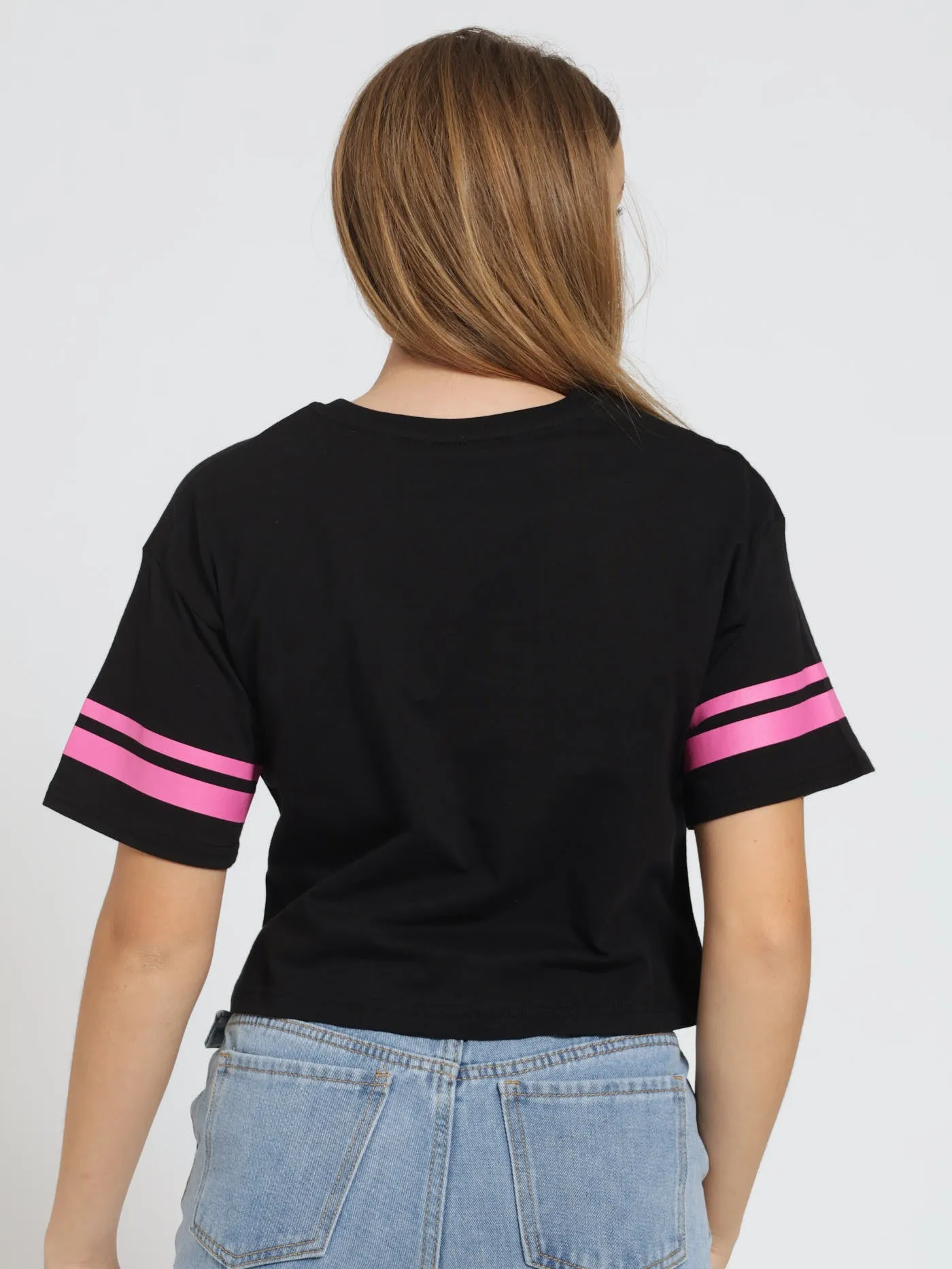 Girls Boxy Tee - Black