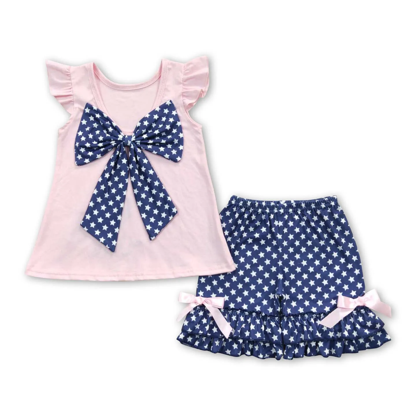 Girls Dog & Flag Set