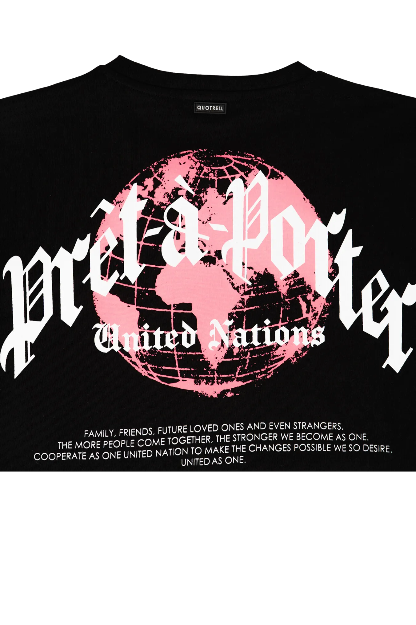 GLOBAL UNITY T-SHIRT | BLACK/NEON PINK
