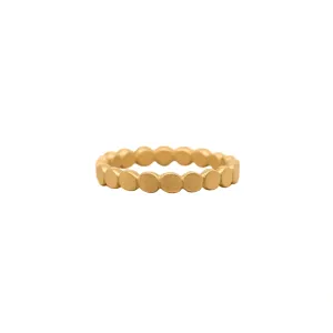 Gold Hammered Dot Band