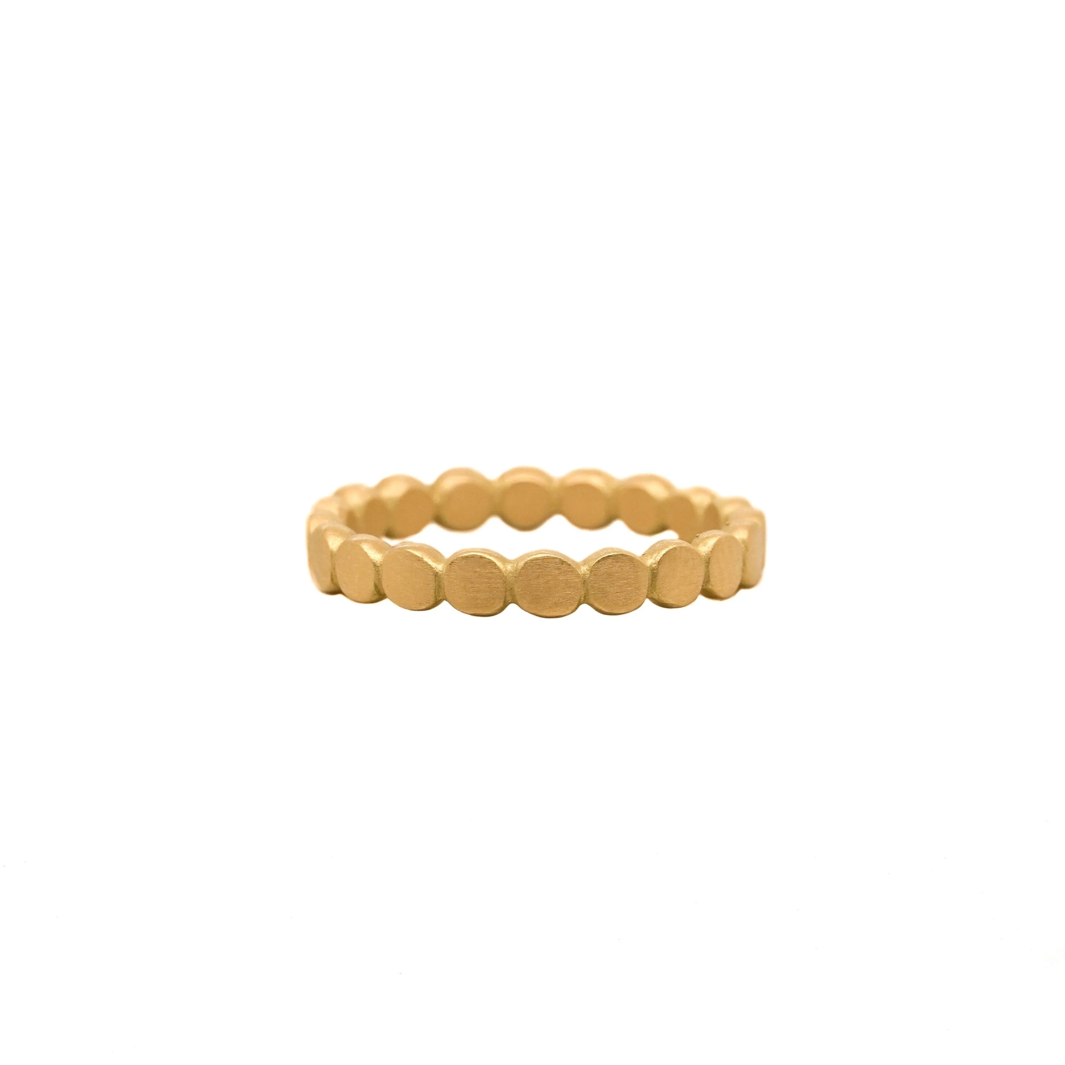 Gold Hammered Dot Band