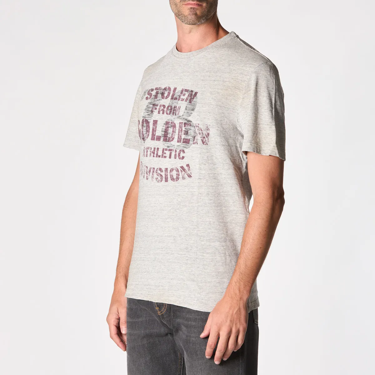 GOLDEN GOOSE T-SHIRT GMP01220.P001643 60276 GRIGIO CHIARO