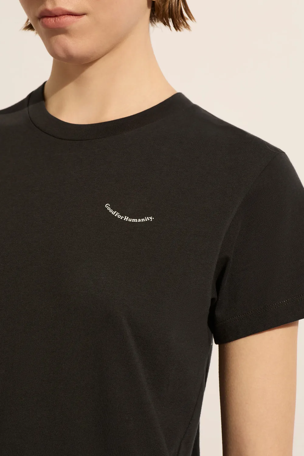 Good for Humanity Tee Charcoal