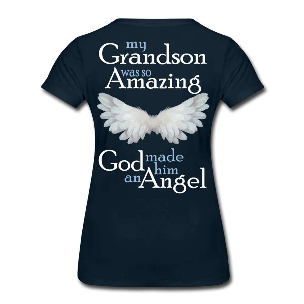 Grandson Amazing Angel Women’s Premium T-Shirt (CK3573)