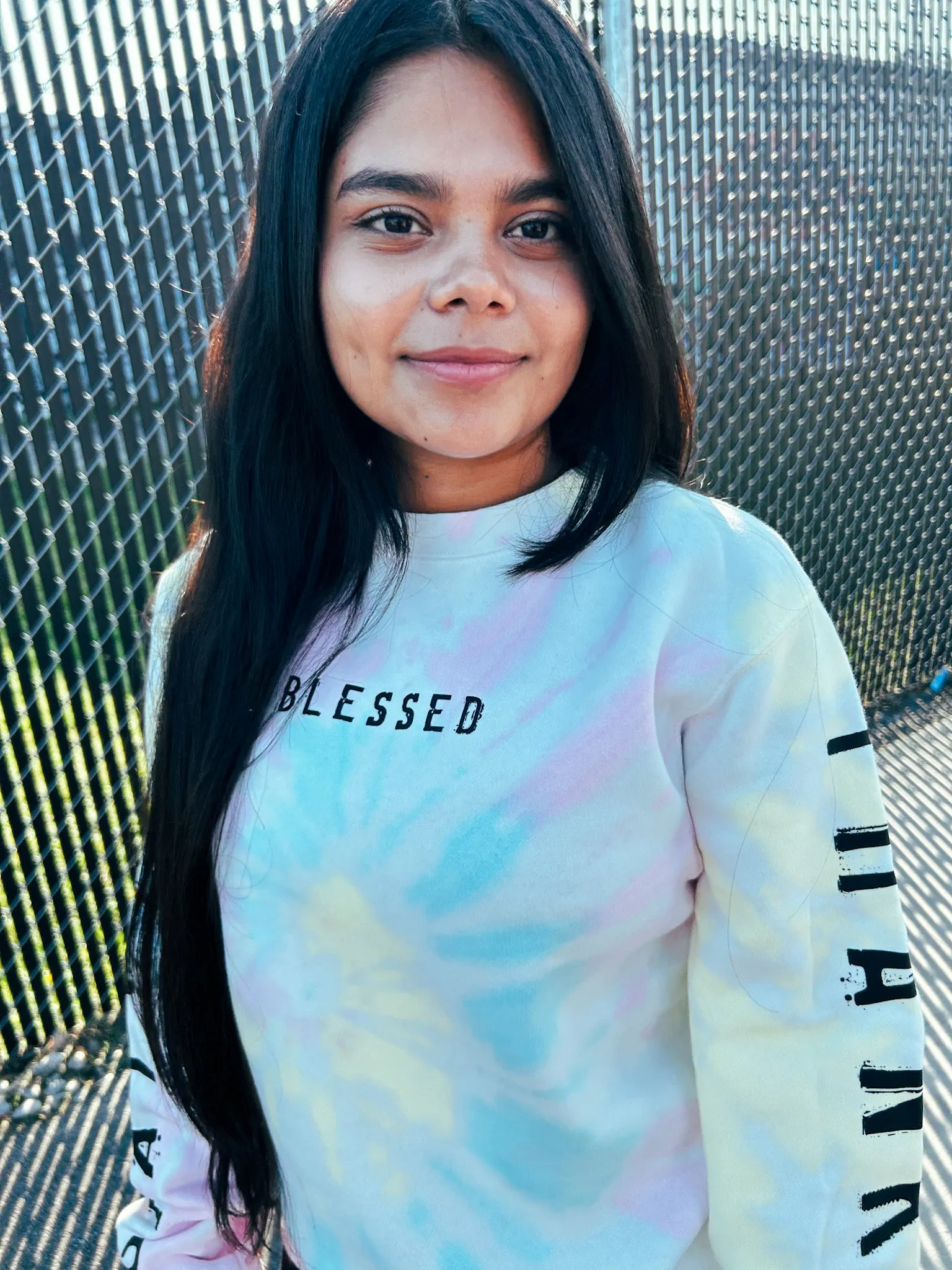 Grateful Thankful Blessed Adult Drop Shoulder Sweatshirt