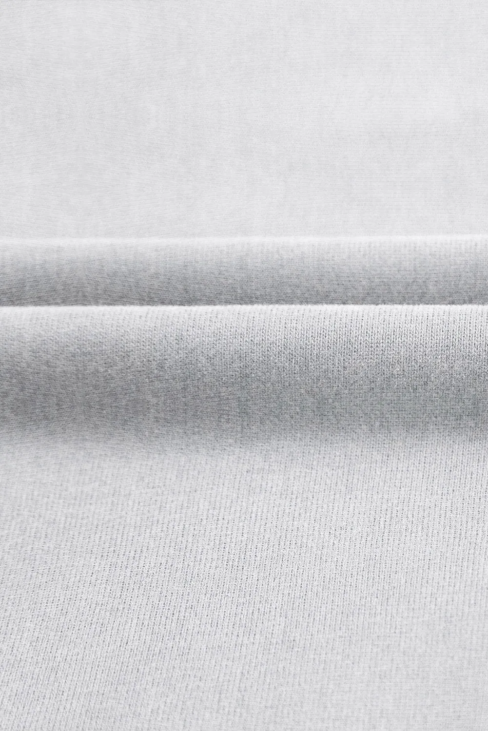 Gray Zipped Funnel Neck Kangaroo Pocket Sweatshirt