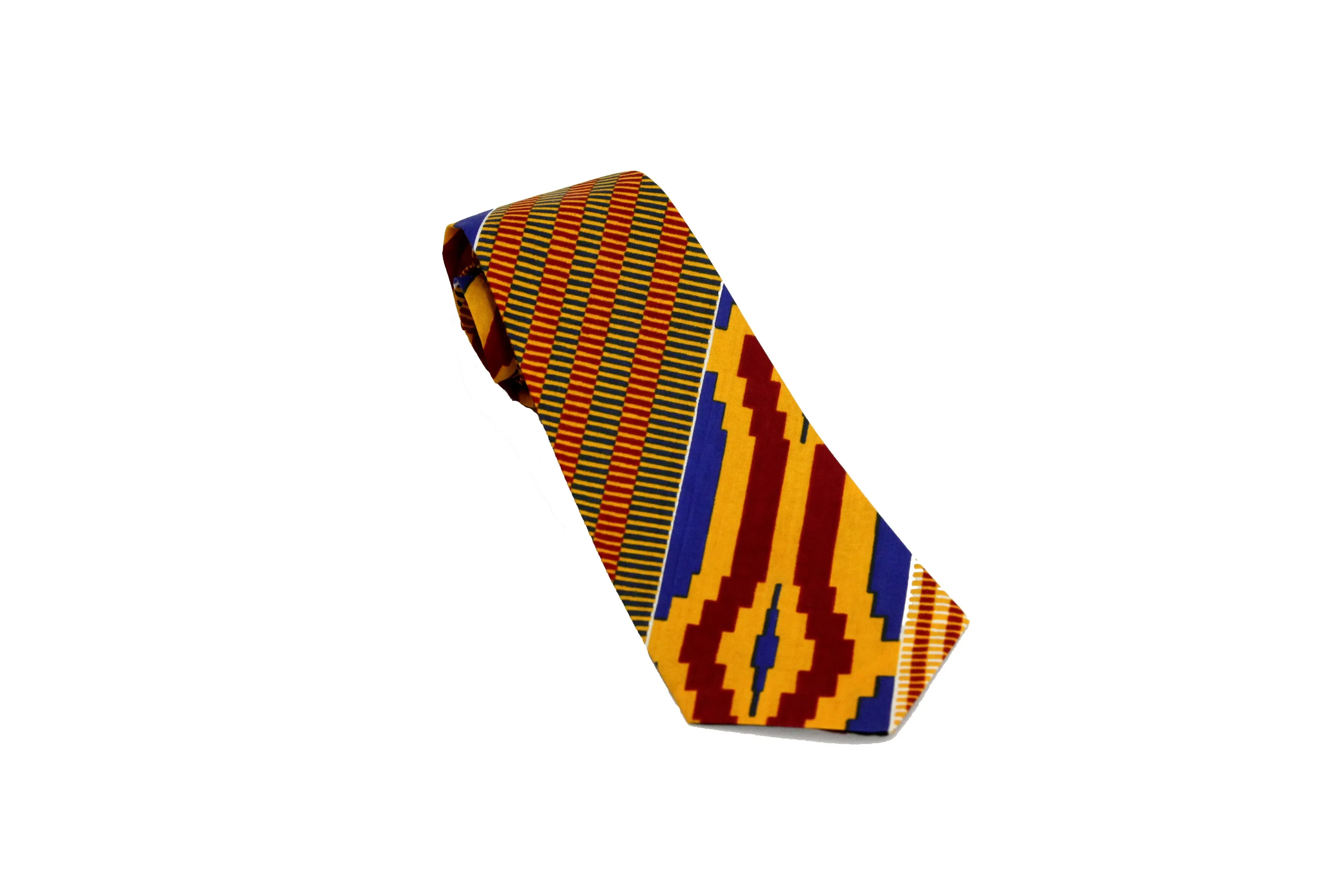 Grid Kente Neck Tie Pocket Square Set MORE COLORS AVAILABLE