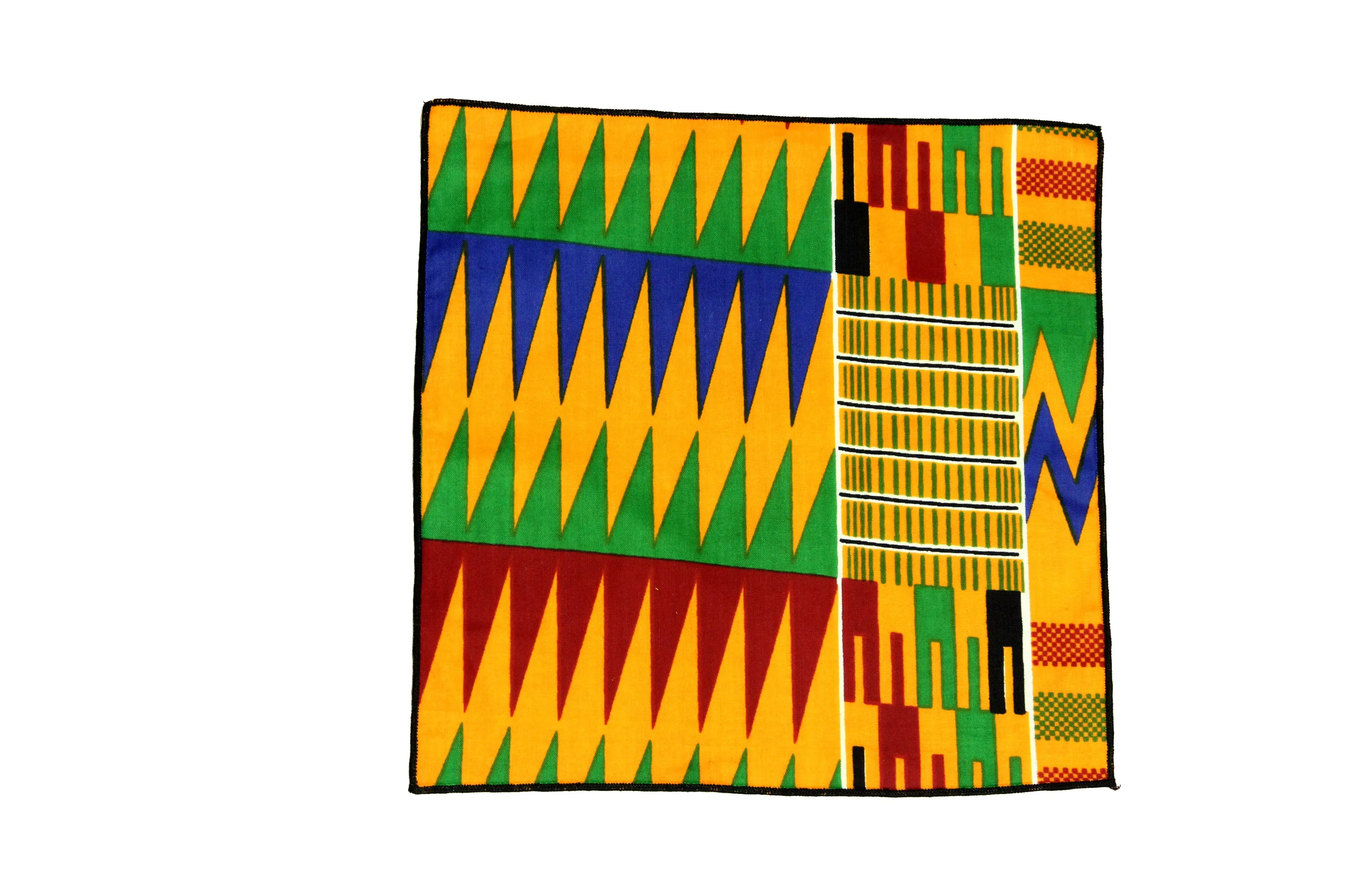 Grid Kente Neck Tie Pocket Square Set MORE COLORS AVAILABLE