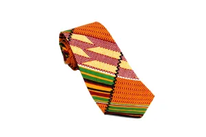 Grid Kente Neck Tie Pocket Square Set MORE COLORS AVAILABLE