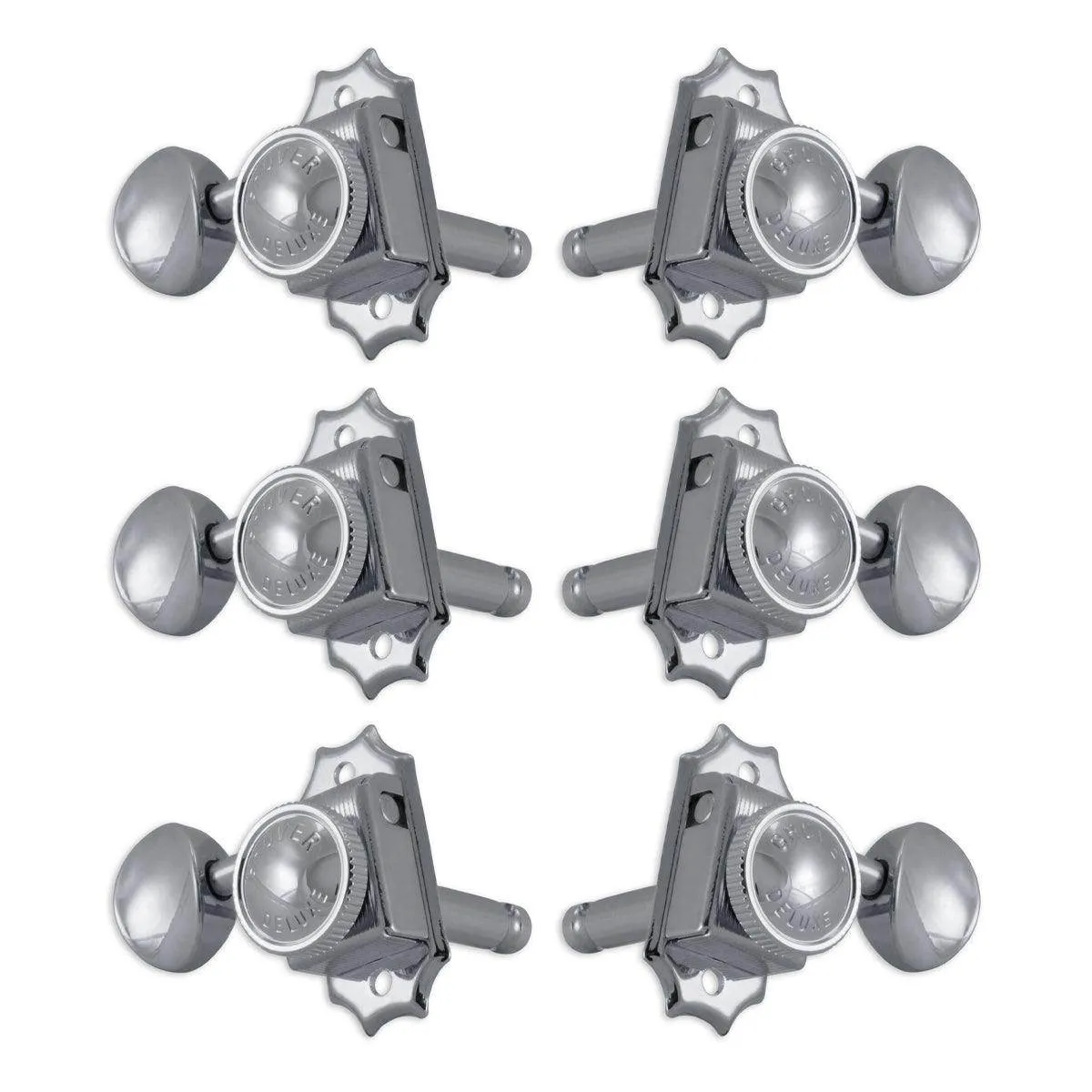 Grover Vintage Locking Machineheads ~ 3 3 ~ Chrome