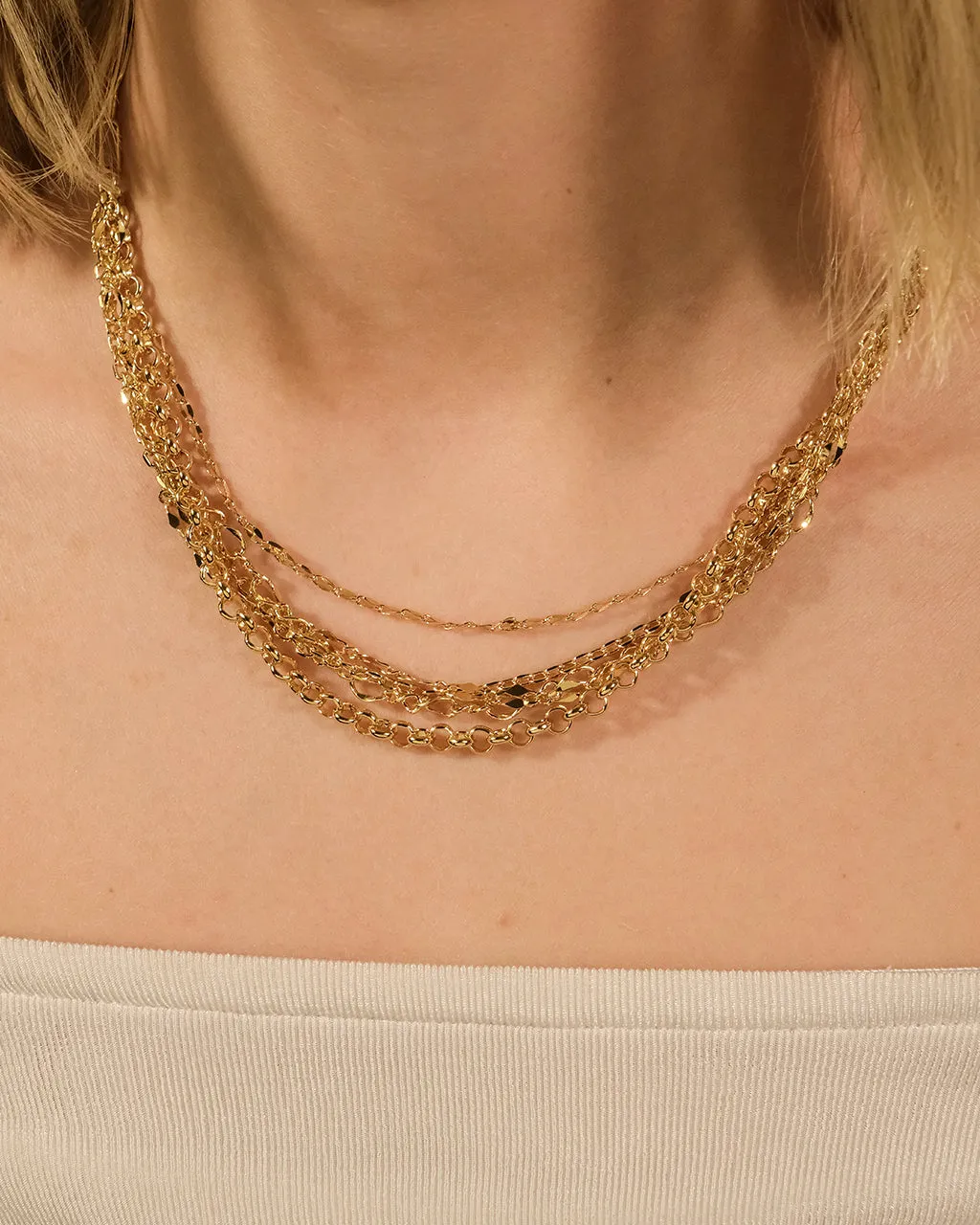 Hadleigh Multi Chain Layered Necklace