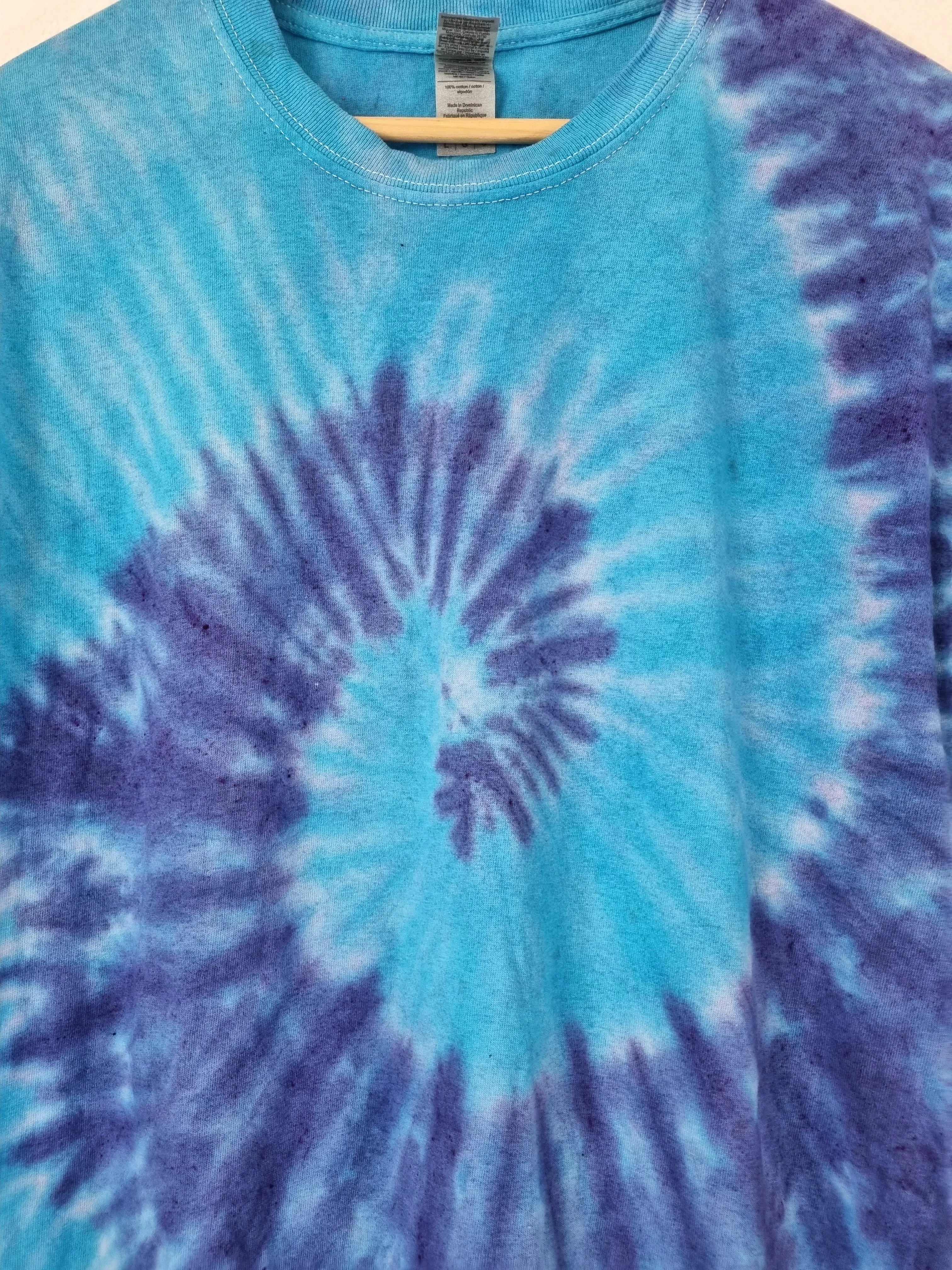 Hand Designed Blue Ocean Tie-Dye Shirt