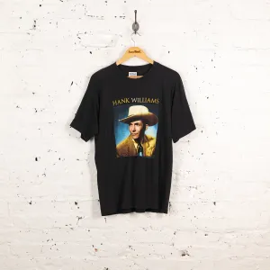Hank Williams T Shirt - Black - L