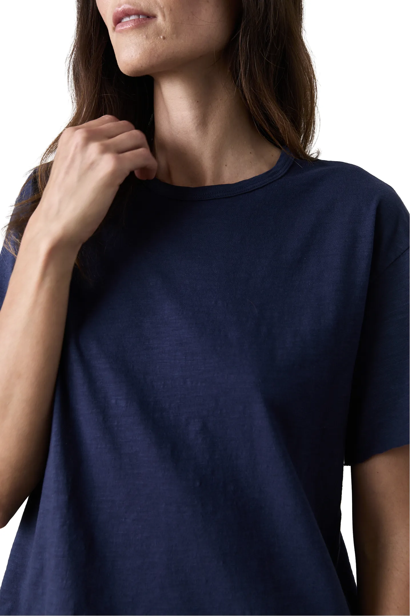 Harper SS Boxy Tee - Navy