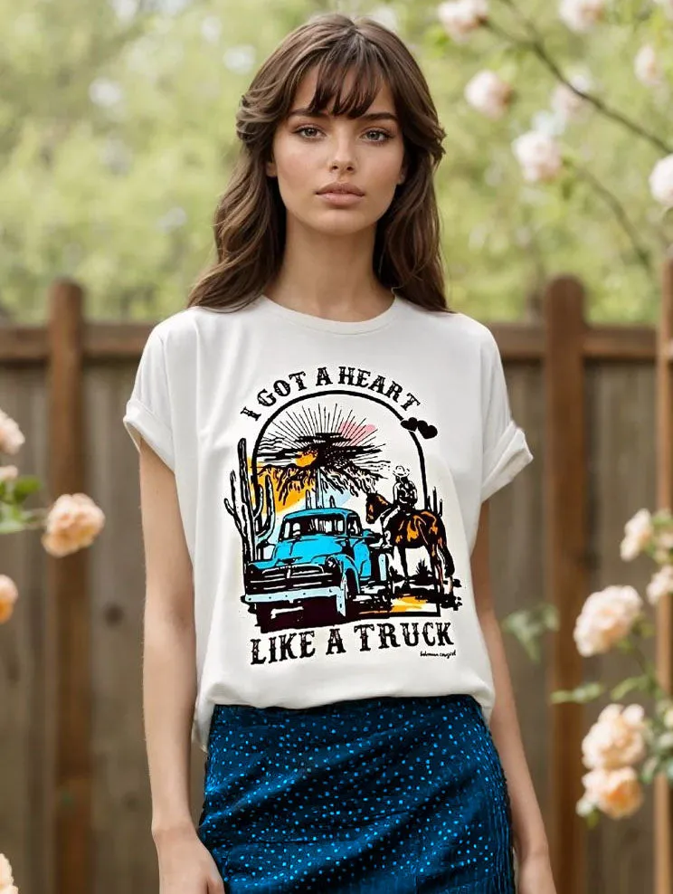 Heart Like A Truck T-Shirt - WS