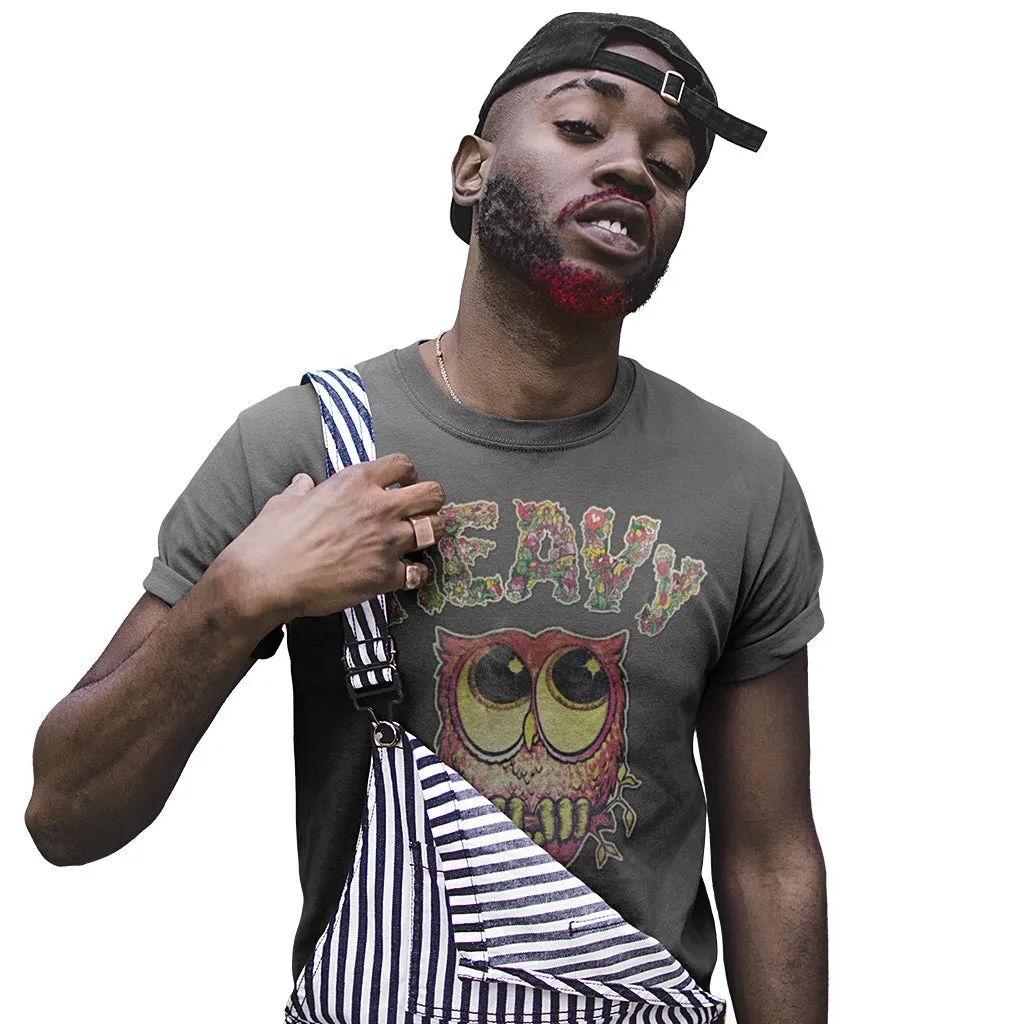 Heavy Nature Owl T-Shirt - Vintage Owl Shirt - Esoteric Philosophy T-Shirts