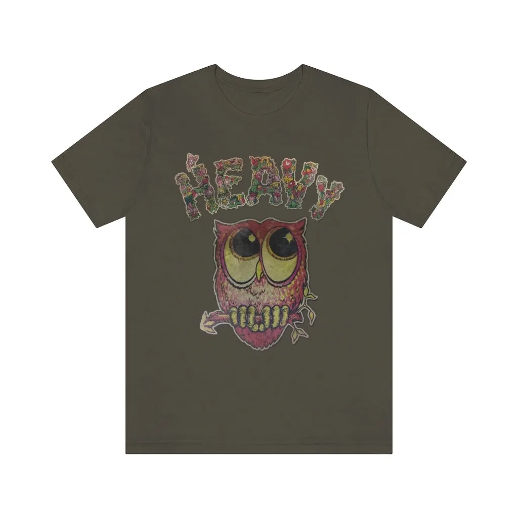 Heavy Nature Owl T-Shirt - Vintage Owl Shirt - Esoteric Philosophy T-Shirts