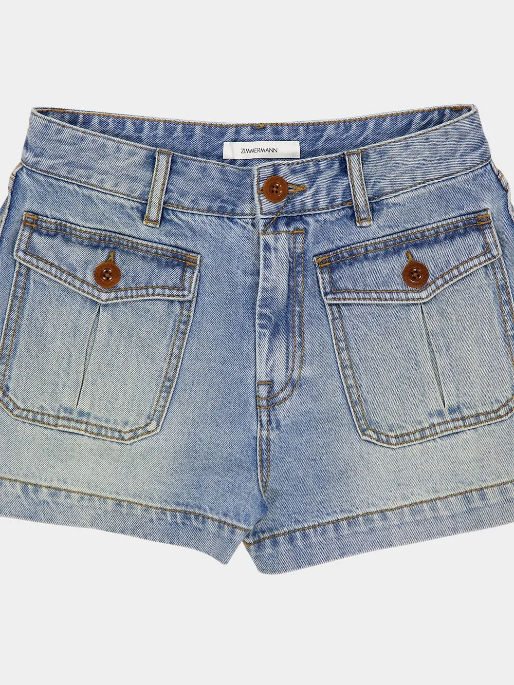 High Rise Denim Shorts